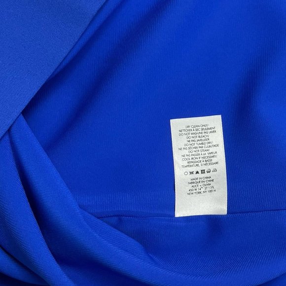 Alice + Olivia NWT 'Elsa' Ruffle Collar Mini Dress in 'Ultramarine' Blue Size 4 - Picture 16 of 16